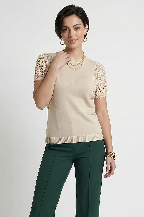 Джемпер VAY, топленое молоко - фото 1