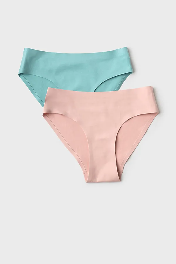 Трусы трикотажные для девочек, 2 шт в комплекте PLAYTODAY, зеленый,светло-розовый - фото 1