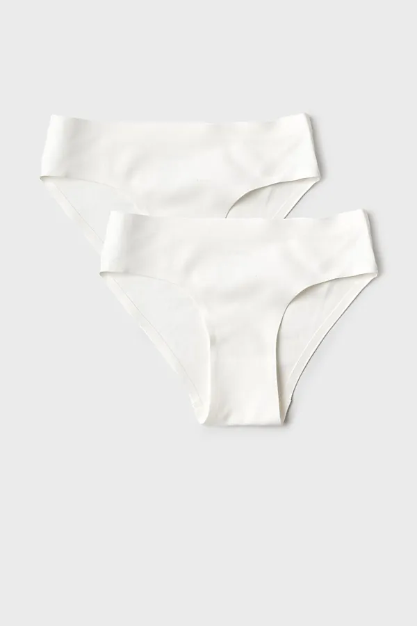 Трусы трикотажные для девочек, 2 шт в комплекте PLAYTODAY, белый - фото 1