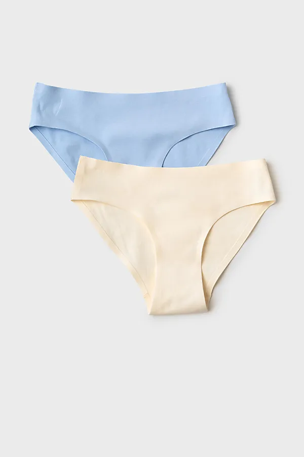 Трусы трикотажные для девочек, 2 шт в комплекте PLAYTODAY, голубой - фото 1