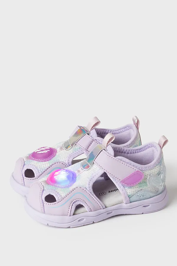 Туфли открытые для девочек PLAYTODAY, сиреневый - фото 1