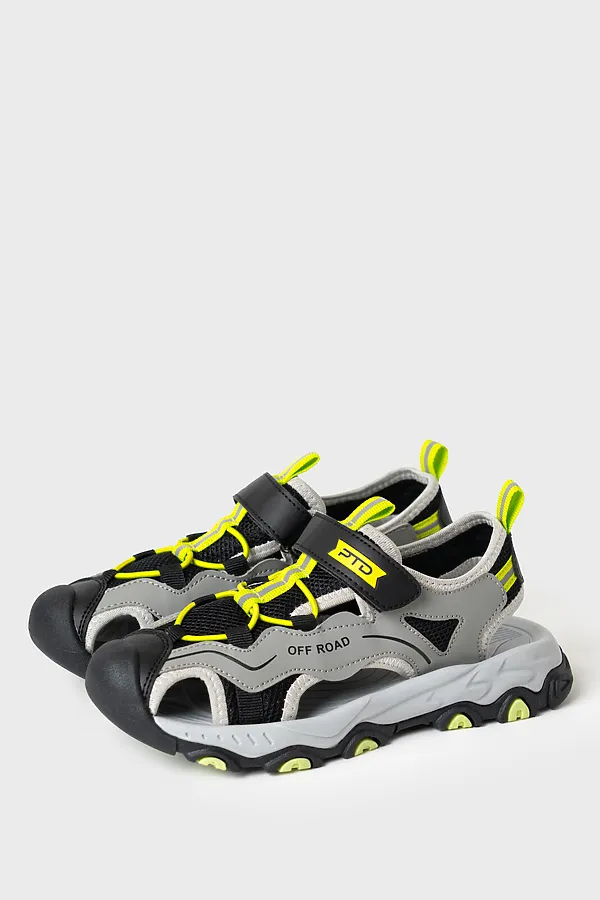 Сандалии для мальчиков PLAYTODAY, серый - фото 1