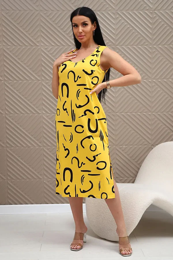Сарафан 373т НАТАЛИ, желтый - фото 1