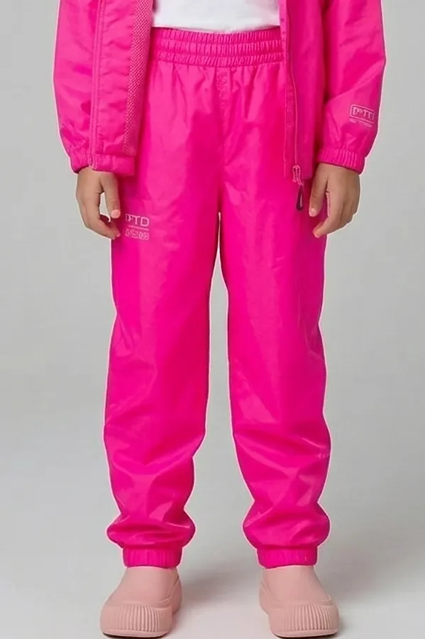 Брюки водонепроницаемые с полиуретановым покрытием PLAYTODAY, фуксия - фото 1