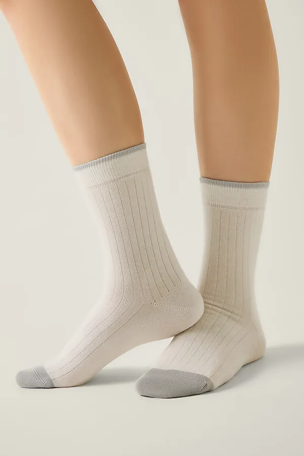 CONTE CLASSIC Носки женские CONTE ELEGANT, молочный-серый - фото 1