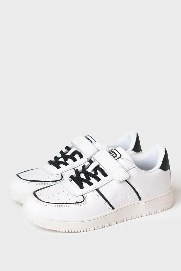 Полуботинки для мальчиков PLAYTODAY, белый,черный - фото 1