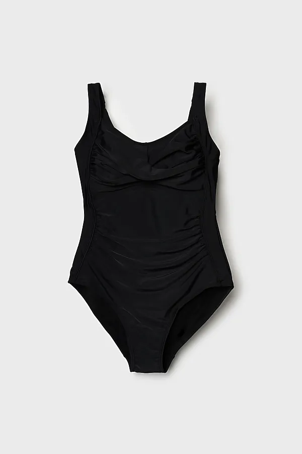 Купальник трикотажный для женщин PLAYTODAY, черный - фото 1