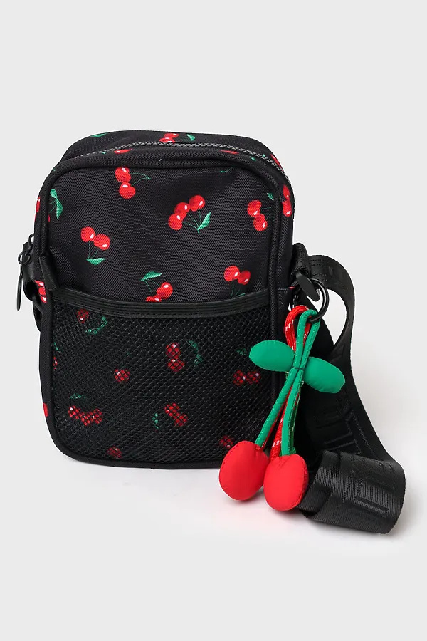 Сумка с брелоком для девочек PLAYTODAY, черный,красный - фото 1