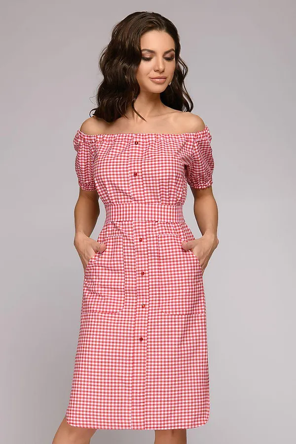 Платье 1001 DRESS, белый/красный - фото 1