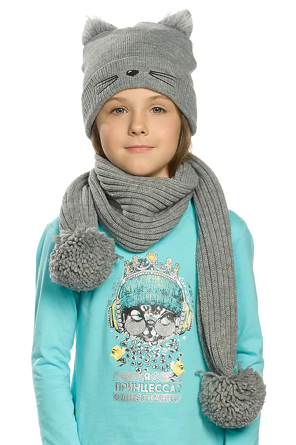 Шарф PELICAN, серый - фото 1