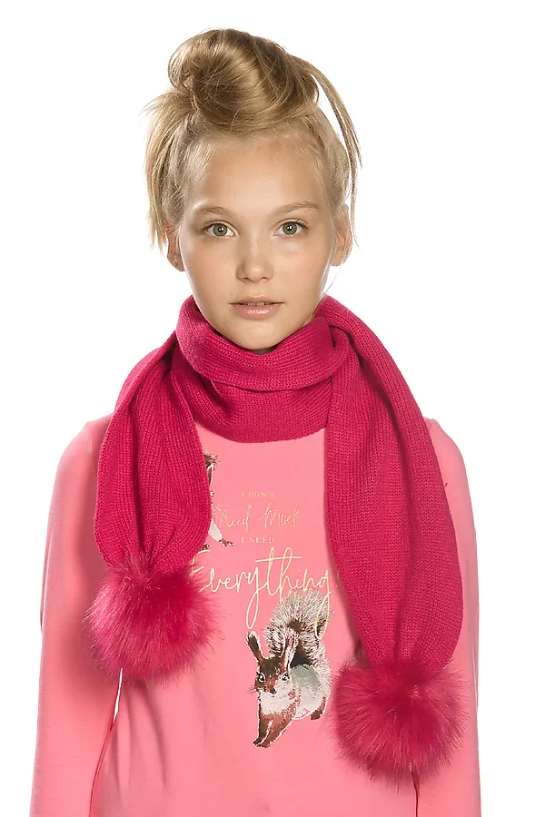 Шарф PELICAN, малиновый - фото 1