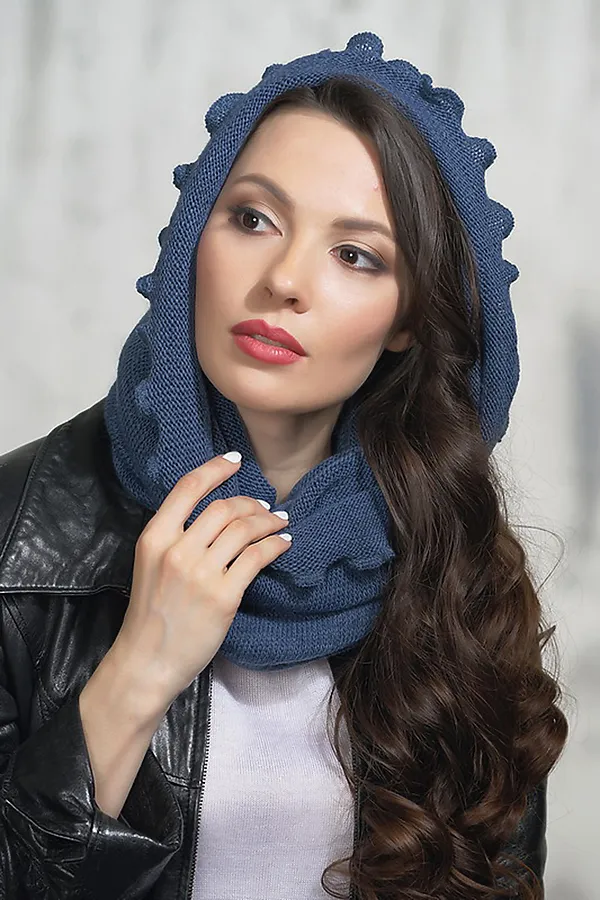 Шарф VAY, джинс - фото 1