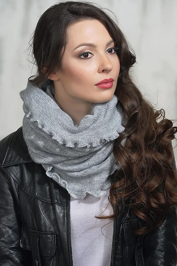 Шарф VAY, св.серый - фото 1