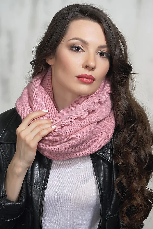 Шарф VAY, розовый - фото 1