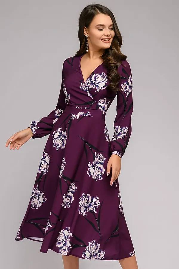 Платье 1001 DRESS, сливовый - фото 1