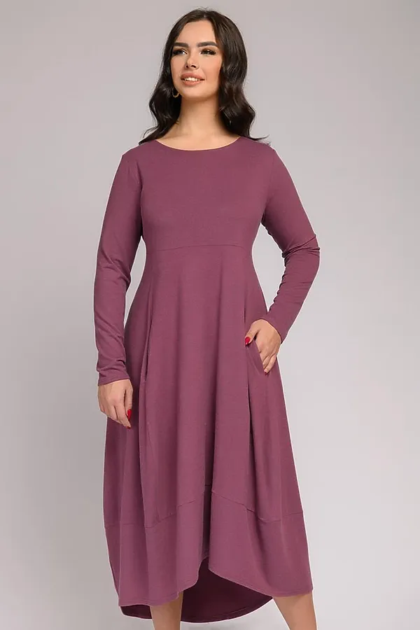 Платье 1001 DRESS, сливовое вино - фото 1