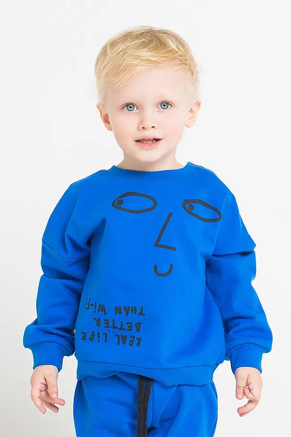Джемпер CROCKID SALE, ярко-синий - фото 1