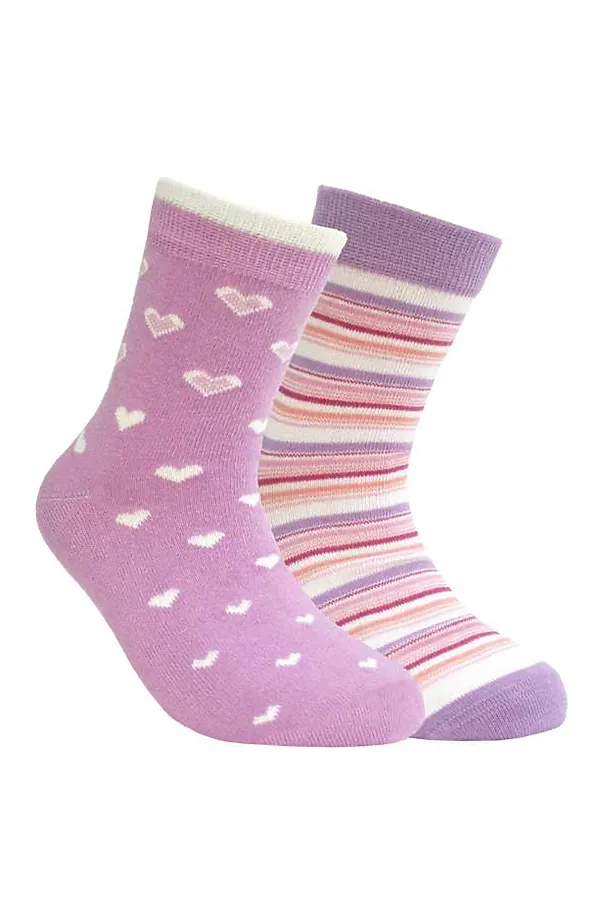 Носки 2 п. ESLI, сиреневый - фото 1