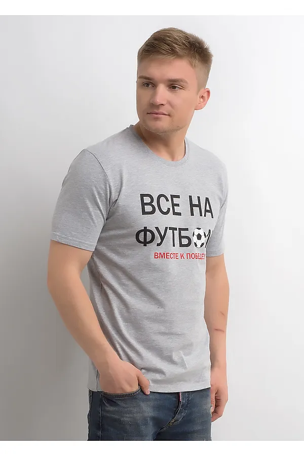 Футболка CLEVER, меланж св.серый - фото 1