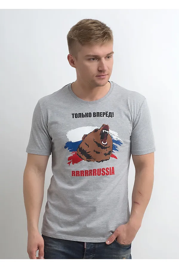 Футболка CLEVER, меланж св.серый - фото 1