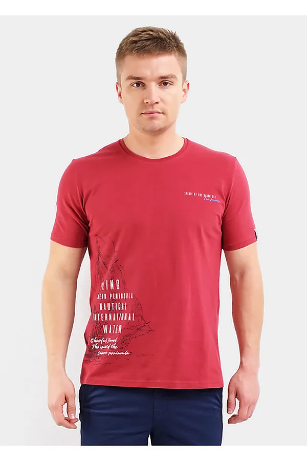 Футболка CLEVER, т.красный - фото 1
