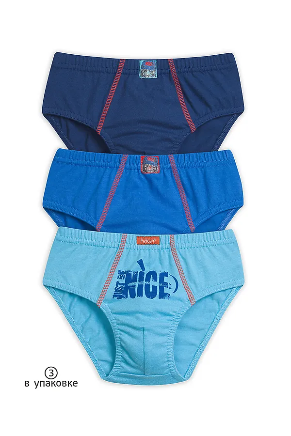 Трусы 3 шт. PELICAN, темно-синий/голубой/синий - фото 1