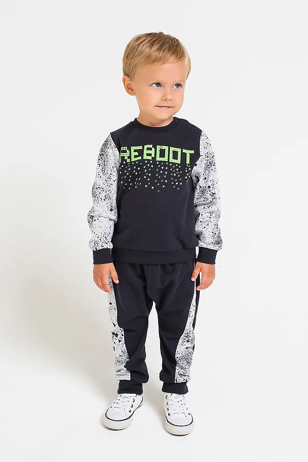 Комплект (Брюки+Толстовка) CROCKID SALE, черный - фото 1