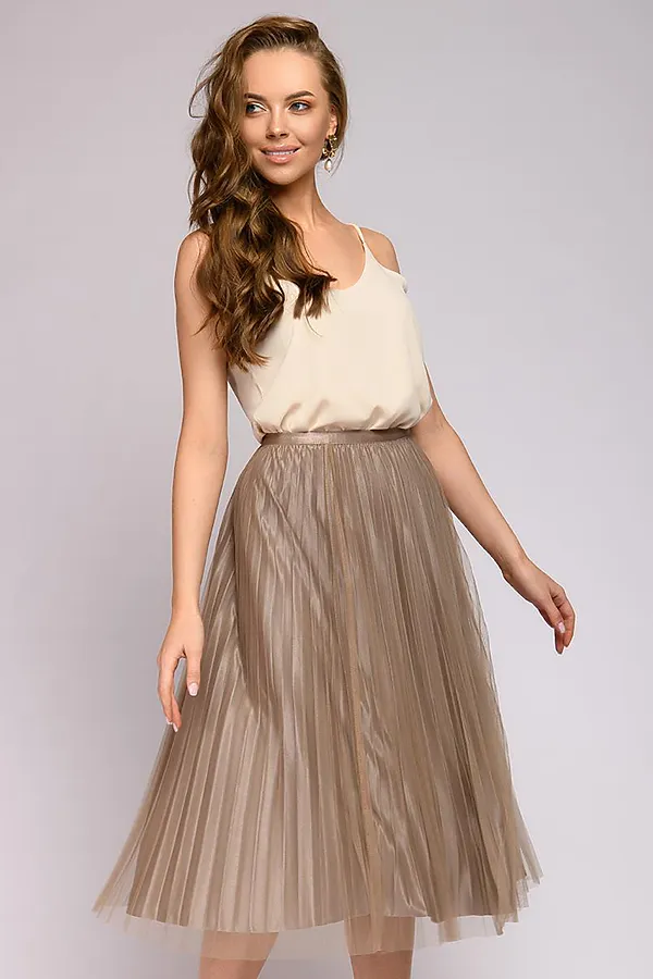 Юбка 1001 DRESS, мокко - фото 1