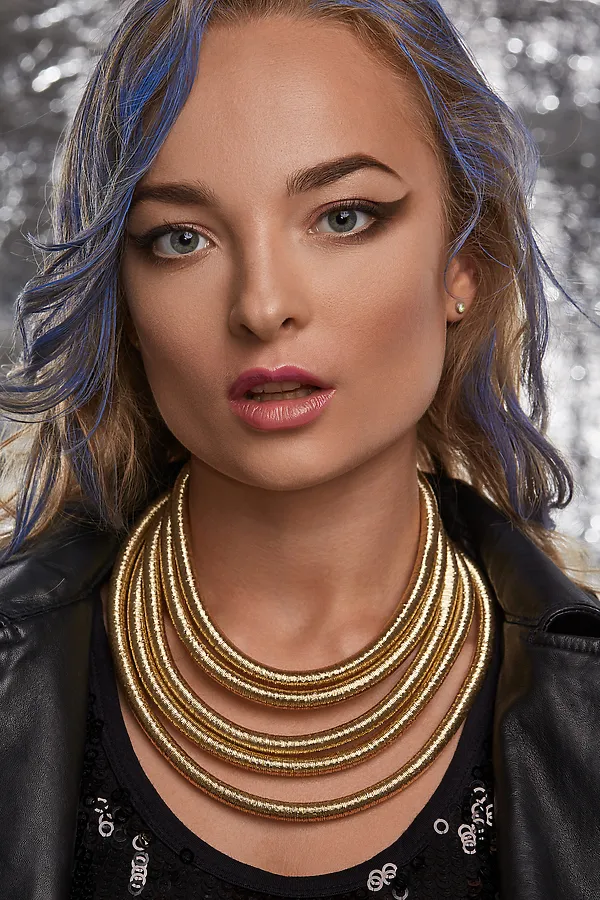 Колье трансформер Межгалактический Тренд Nothing But Love, золотистый - фото 1