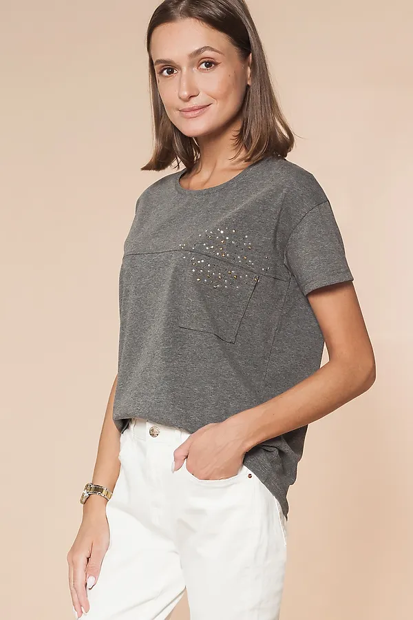 Футболка VILATTE, темно-серый меланж - фото 1