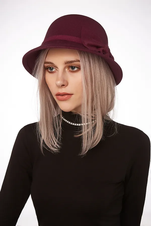 Шляпа "Мадемуазель Нитуш" Nothing Shop, бордовый - фото 1