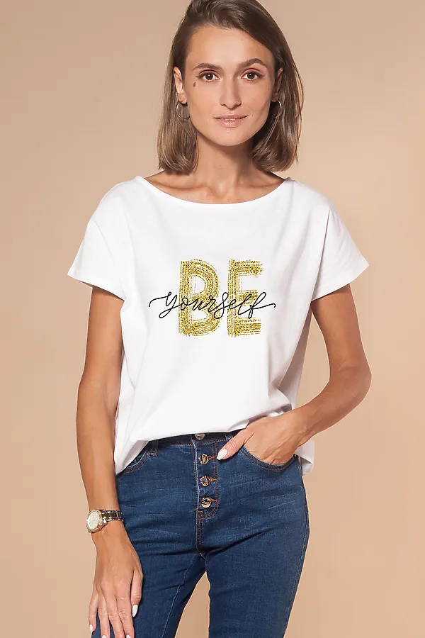 Футболка VILATTE, белый_be yourself - фото 1