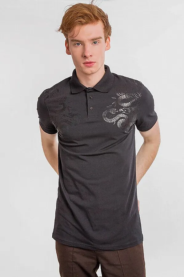 Футболка MARK FORMELLE, черный+печать - фото 1