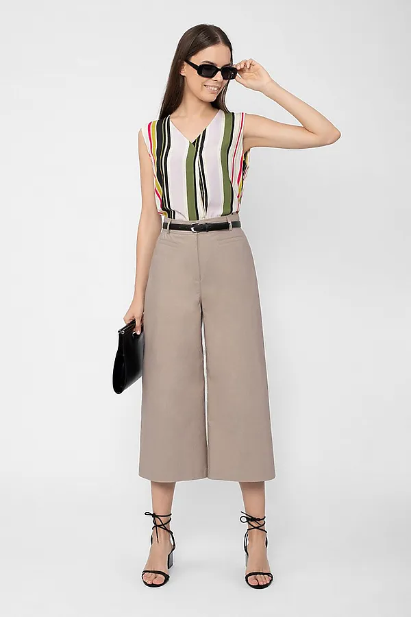 Брюки POMPA, серо-сиреневый - фото 1