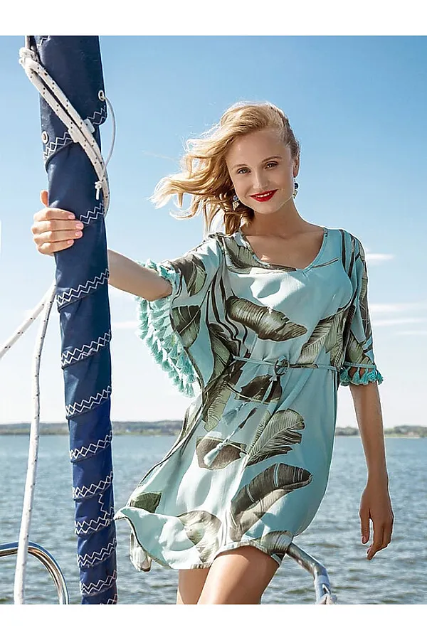 Туника MARK FORMELLE, банановые листья - фото 1