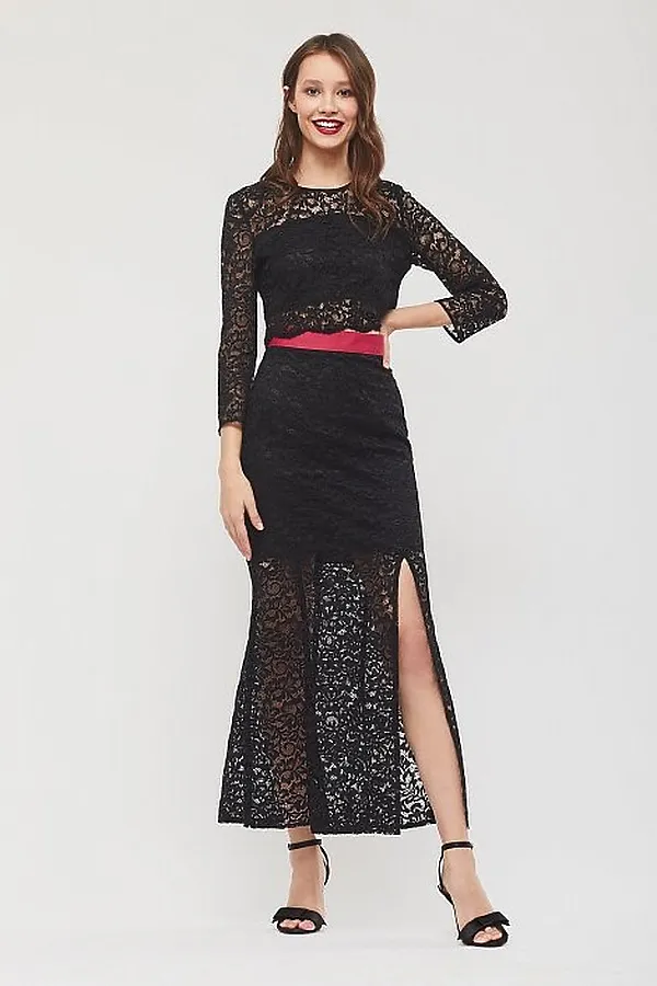 Костюм (топ+юбка) CALISTA, черный - фото 1