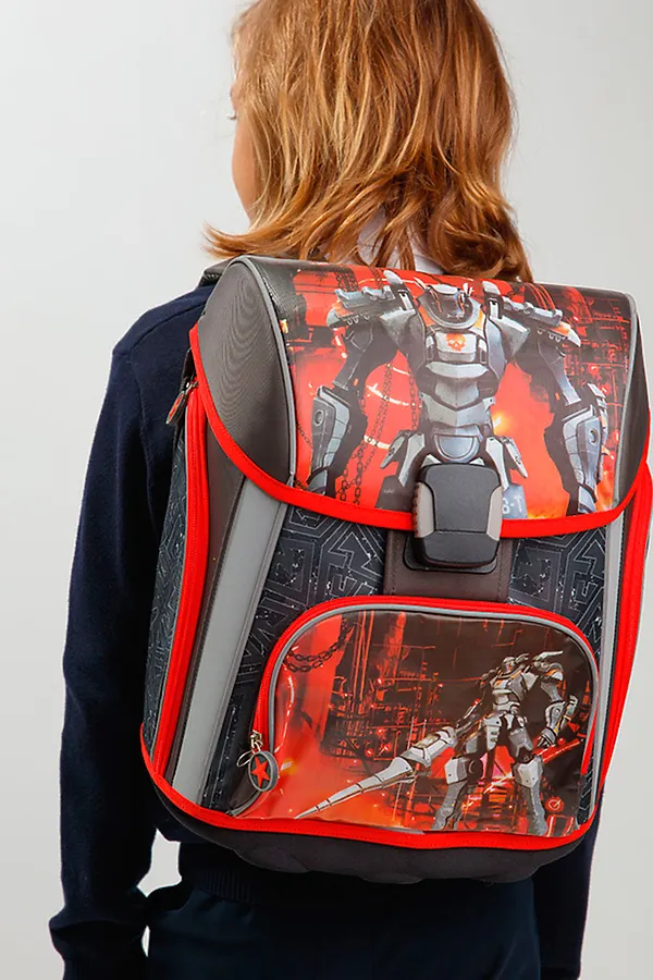 Рюкзак PLAYTODAY, черный,красный - фото 1