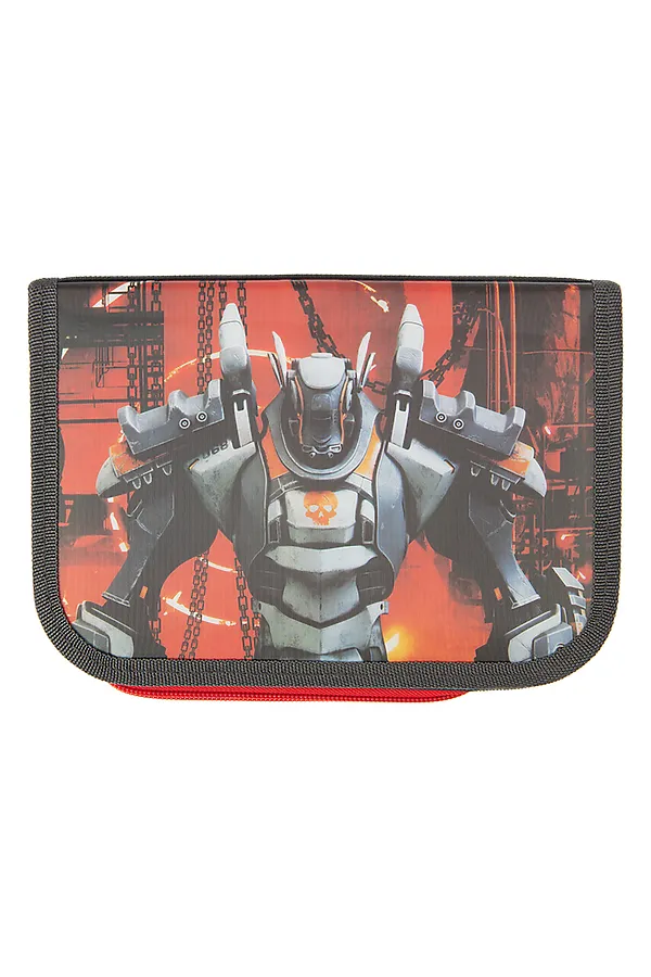 Пенал PLAYTODAY, черный,красный - фото 1