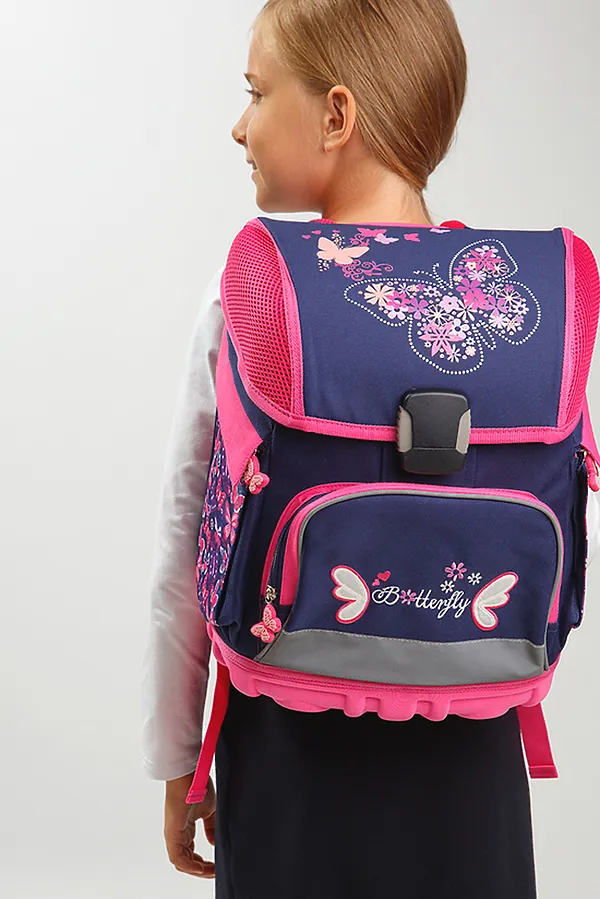Рюкзак PLAYTODAY, темно-синий, розовый - фото 1