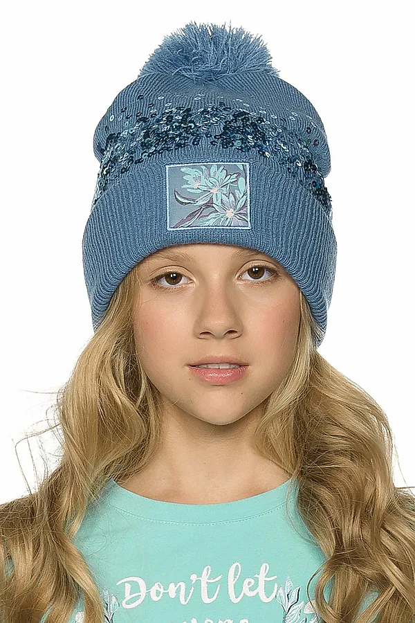 Шапка PELICAN, джинс - фото 1