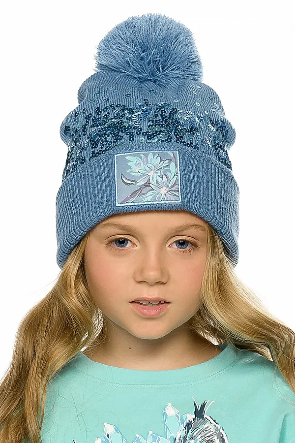 Шапка PELICAN, джинс - фото 1