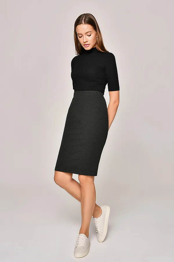 Юбка CONTE ELEGANT, black melange - фото 1