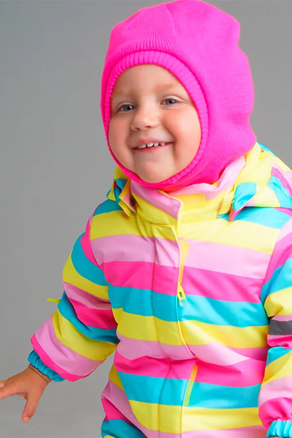 Шапка PLAYTODAY, фуксия, светло-зеленый - фото 1