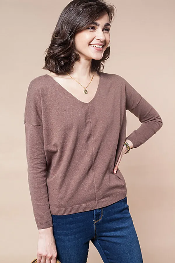 Джемпер VILATTE, кофейный - фото 1