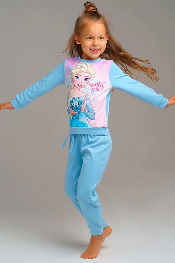 Комплект (Брюки+Лонгслив) PLAYTODAY, розовый, разноцветный - фото 1