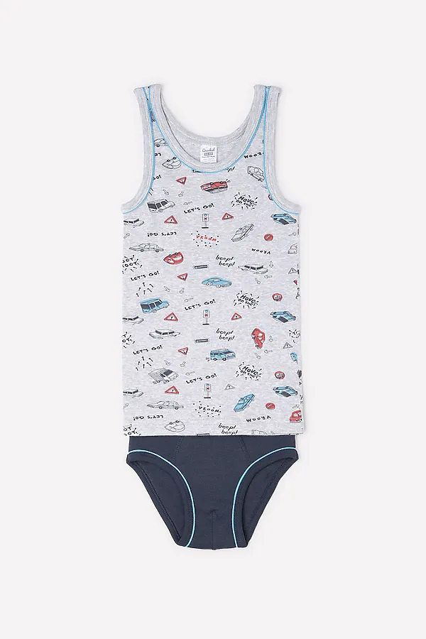 Комплект (Майка+Трусы) CROCKID SALE, меланж - фото 1