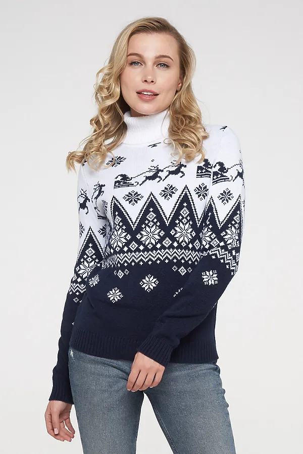 Свитер VAY, т.синий - фото 1