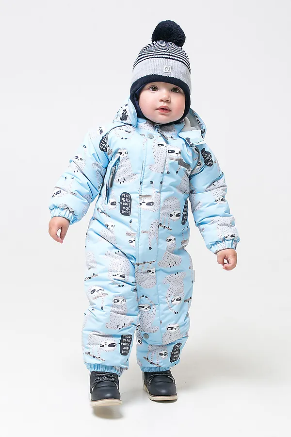 Комбинезон CROCKID SALE, голубой, ленивцы - фото 1