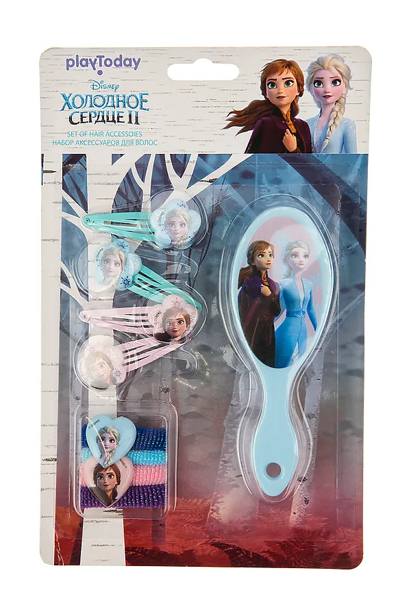 Набор аксессуаров для волос 9 шт. PLAYTODAY, голубой - фото 1