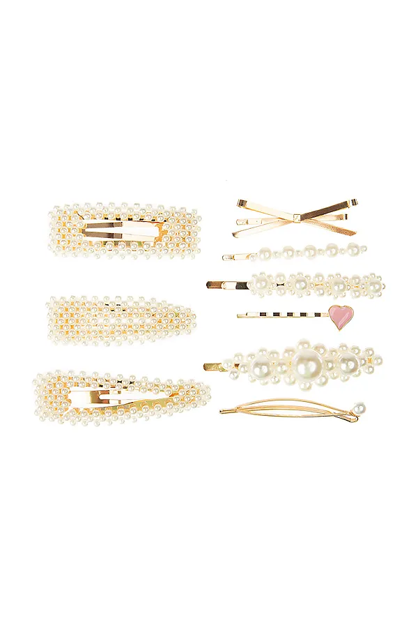 Набор заколок для волос 9 шт. PLAYTODAY, светло-розовый - фото 1